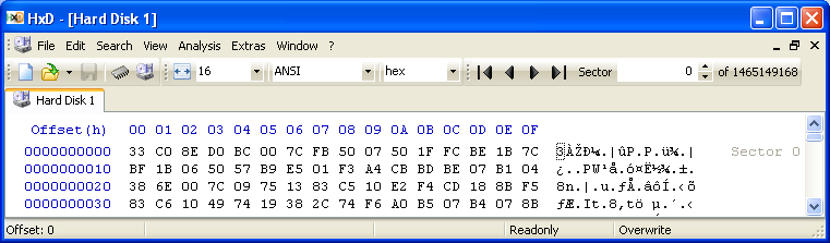 hxd hex editor export as binary